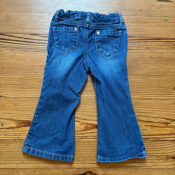 Genuine Kids dark wash adjustable waist flare toddler jeans SIZE 24M - Picture 6 of 6